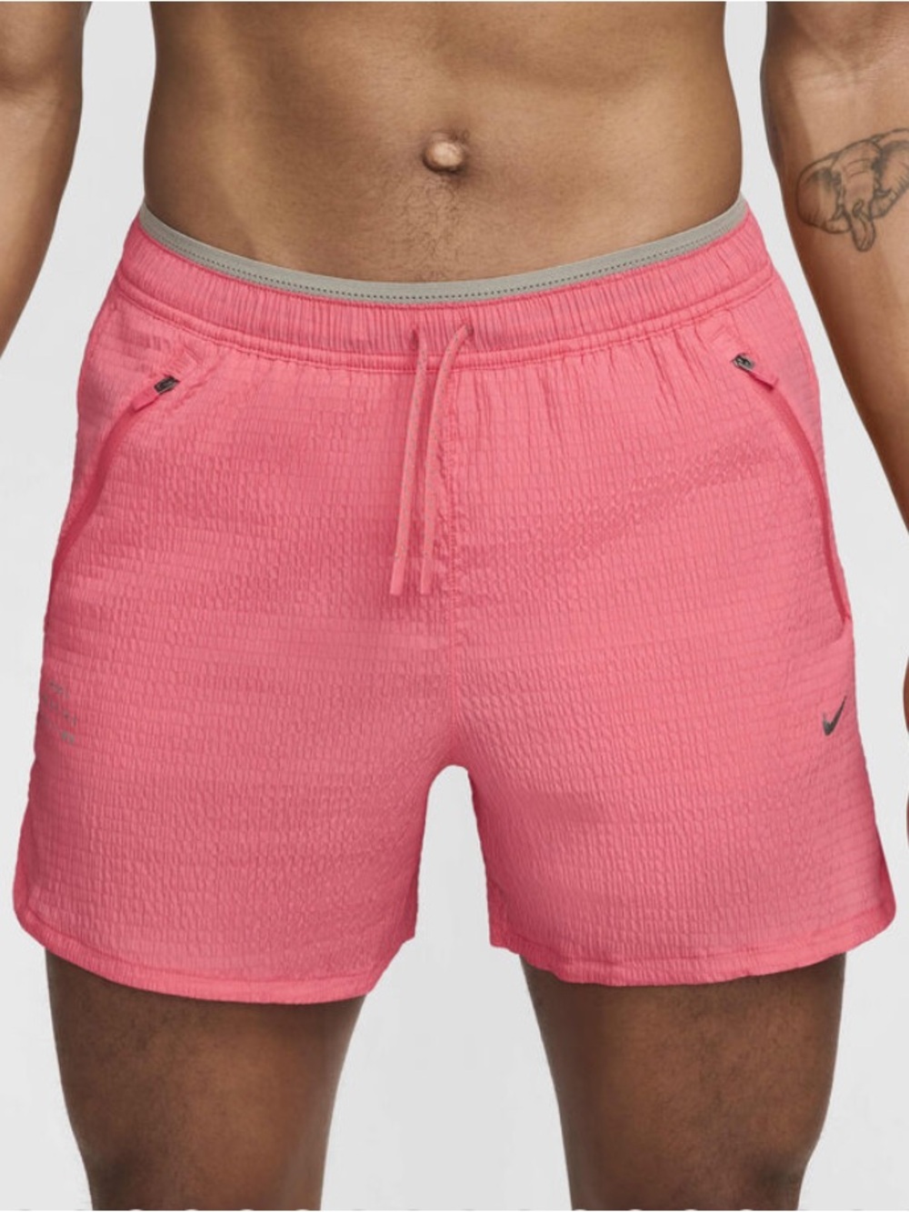 Nike DRI-FIT Men’s Stride Running Division Coral Performance Running Shorts Sz L